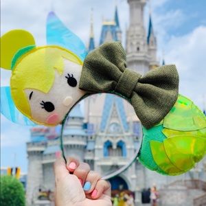 Disney Ears Headband Hand Made Tinkerbell